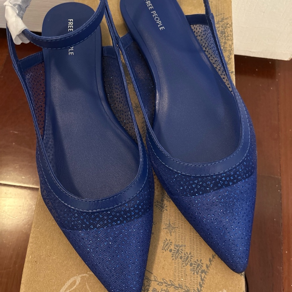 Free People Navy Blue Flats